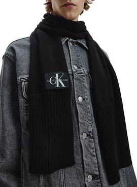 Bufanda Calvin Klein Jeans Knitted Basic Negro
