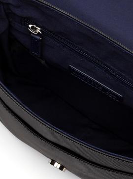 Bolso Lacoste Flap Negro Para Hombre