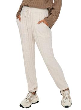 Pantalon Only New Tessa Beige para Mujer