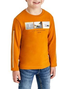 Camiseta Mayoral Skate Naranja para Niño