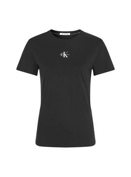 Camiseta Calvin Klein Jeans Micro Monogram Negro