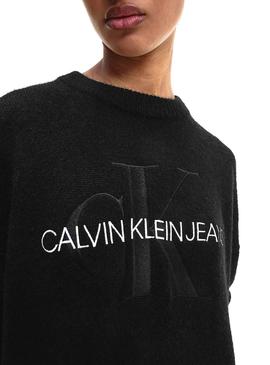 Vestido Calvin Klein Jeans Monogram Negro Mujer