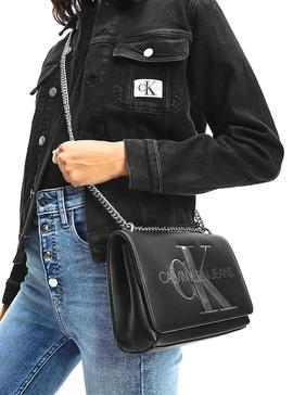 Bolso Calvin Klein Jeans Sculped Negro para Mujer