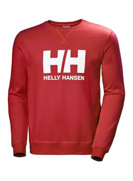 Sudadera Helly Hansen Logo Crew Rojo para Hombre