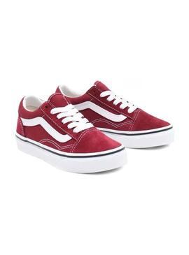 Zapatillas Vans Old Skool Junior Granate De Niños