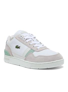 Zapatillas Lacoste T-Clip Piel Blanco Para Mujer