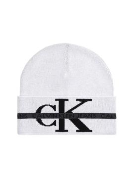 Gorro Calvin Klein Jeans Monogram Tape Blanco