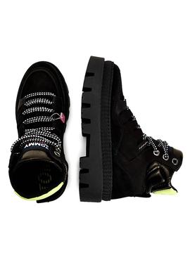 Botines Tommy Jeans Hybrid Negro para Mujer