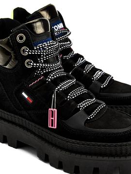 Botines Tommy Jeans Hybrid Negro para Mujer