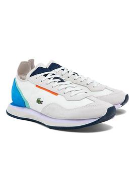 Zapatillas Lacoste Match Break Blanco Azul Mujer