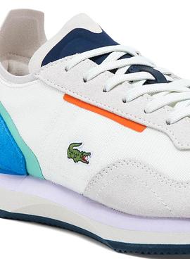 Zapatillas Lacoste Match Break Blanco Azul Mujer