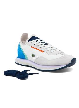 Zapatillas Lacoste Match Break Blanco Azul Mujer