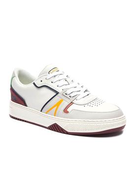 Zapatillas Lacoste L001 0321 Blanco Granate Hombre