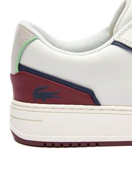 Zapatillas Lacoste L001 0321 Blanco Granate Hombre