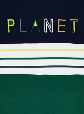 Camiseta Name It Planet Verde para Niño
