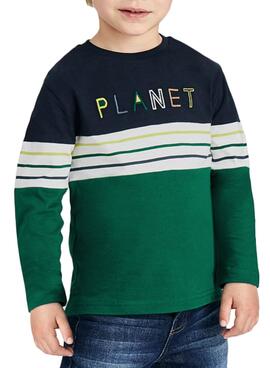 Camiseta Name It Planet Verde para Niño