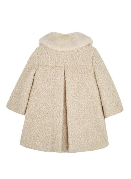 Abrigo Mayoral Rizo Beige para Niña