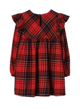 Vestido Mayoral Tartan Rojo para Niña