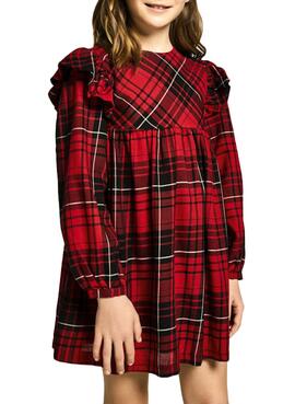 Vestido Mayoral Tartan Rojo para Niña