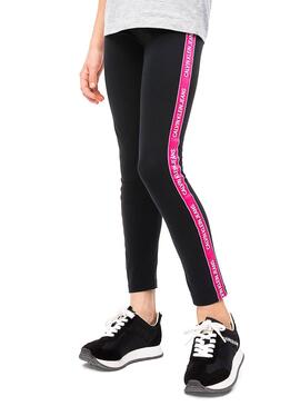 Legging Calvin Klein Logo Tape Negro Niña