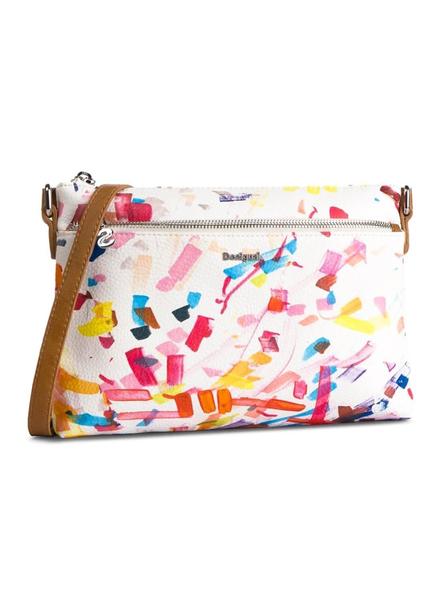Bolso Desigual Confetti Durban Blanco