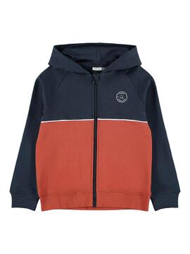 Sudadera Name It Laspain Marino y Naranja 