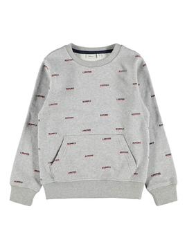 Sudadera Name It Neller Gris para Niño