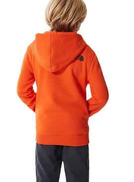 Sudadera The North Face Box Naranja 