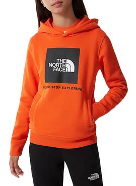 Sudadera The North Face Box Naranja 