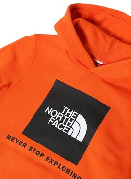 Sudadera The North Face Box Naranja 