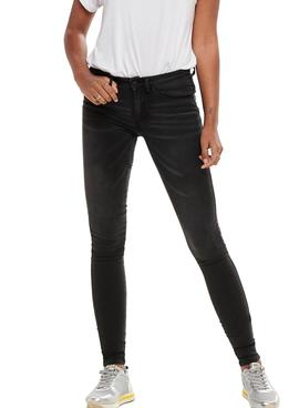 Pantalon Vaquero Only Royal Negro para Mujer