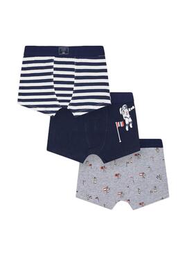 Set Calzoncillos Mayoral Space Gris y Marino 