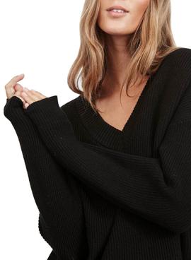 Jersey Vila Viril Oversize Negro para Mujer