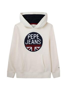 Sudadera Pepe Jeans Alexander Blanco Para Niño