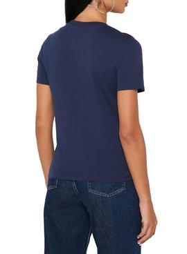 Camiseta Tommy Jeans Timeless Marino Para Mujer