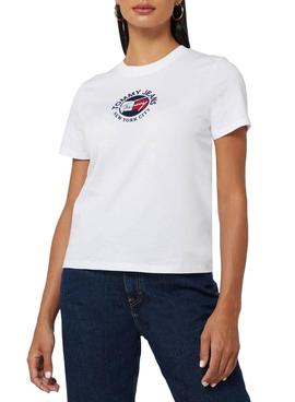 Camiseta Tommy Jeans Timeless Blanca Mujer