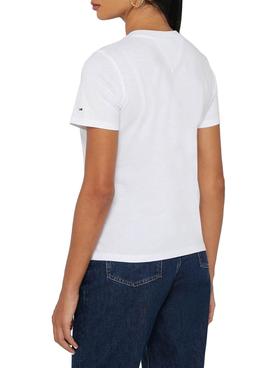 Camiseta Tommy Jeans Timeless Blanca Mujer