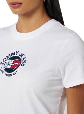 Camiseta Tommy Jeans Timeless Blanca Mujer