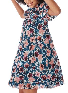 Vestido Naf Naf Flores Azul para Mujer