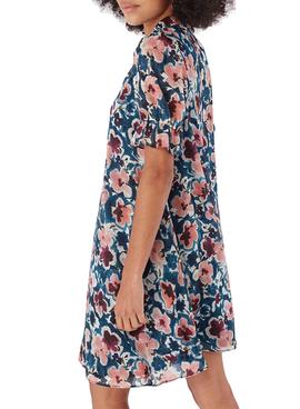 Vestido Naf Naf Flores Azul para Mujer