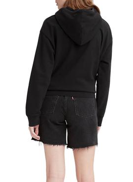 Sudadera Levis Hoodie Negro para Mujer