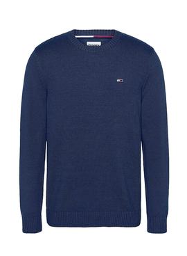 Jersey Tommy Jeans Essential Crew Marino Hombre