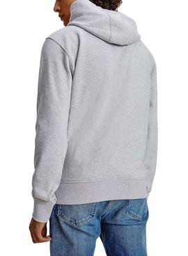 Sudadera Tommy Jeans Graphic Gris Para Hombre