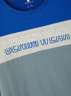 Camiseta Name It Nesmir Azul para Niño