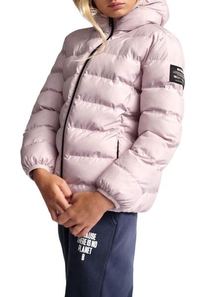 Chaqueta Ecoalf Aspen rosa niña