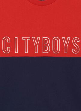 Sudadera Mayoral Block Rojo Marino Para Niño