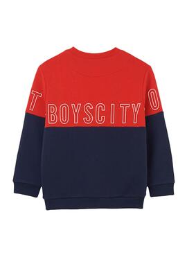 Sudadera Mayoral Block Rojo Marino Para Niño