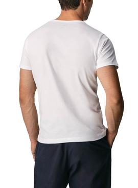 Camiseta Pepe Jeans Sacha Blanco Para Hombre