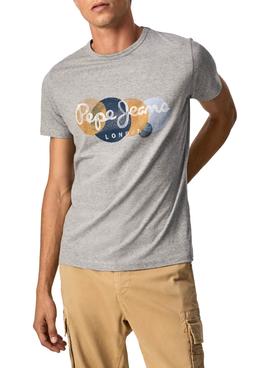 Camiseta Pepe Jeans Sacha Grey Marl Para Hombre