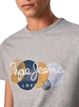 Camiseta Pepe Jeans Sacha Grey Marl Para Hombre